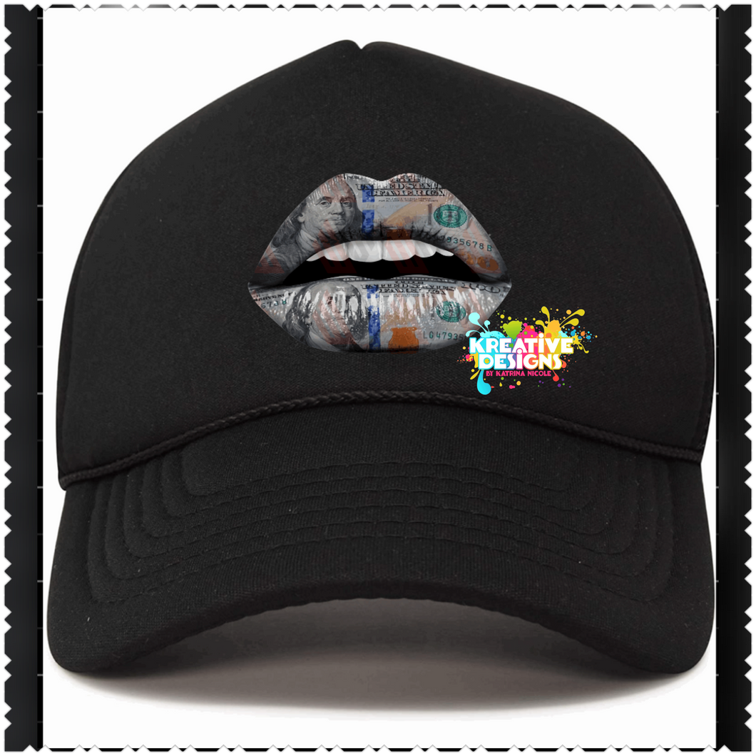 Money Lips Trucker Hat