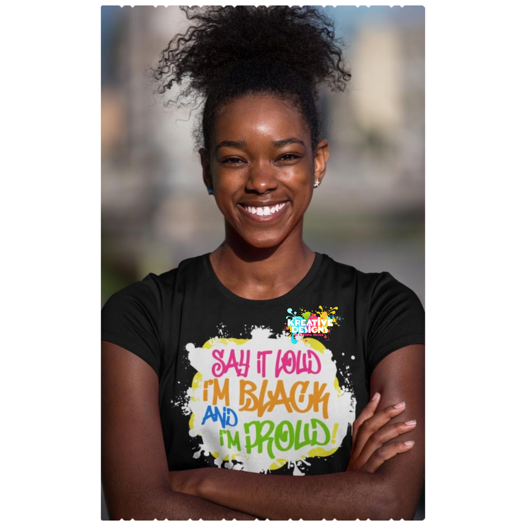 Say It Loud (w/ white paint splatter)